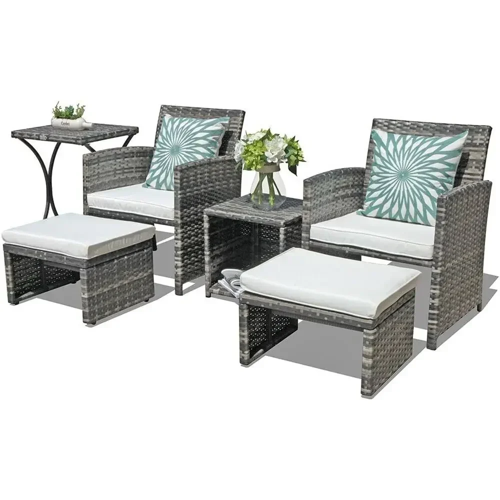 Outdoor Furniture Grey - Set di mobili da giardino in