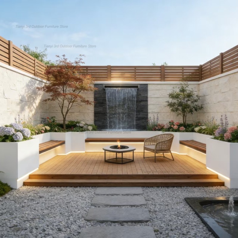 Outdoor Furniture Iron - Sgabello Luminoso da Terrazzo in Ferro
