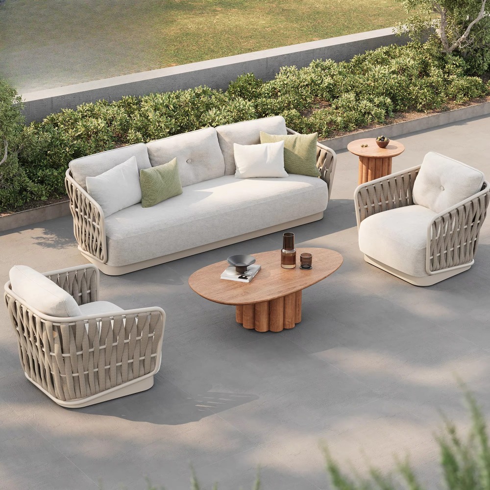 Outdoor Furniture Green - Set Divano da Giardino Comfort in
