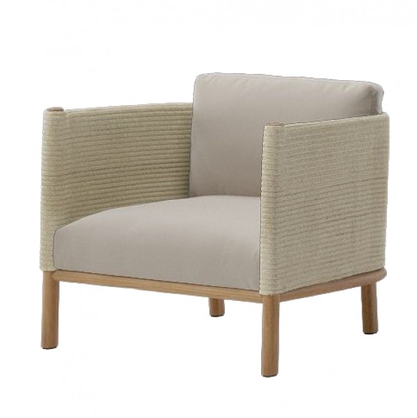 Outdoor Furniture Hotel - Divano singolo da esterno in legno