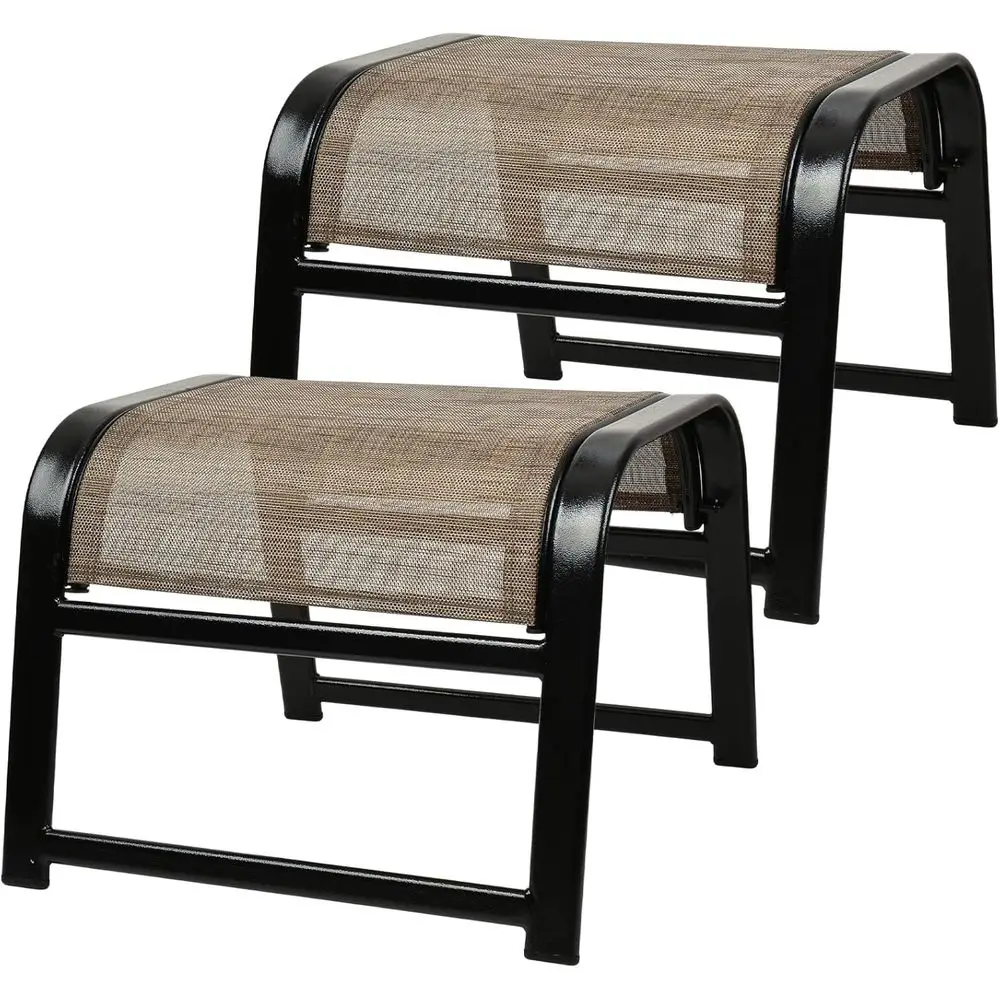 Outdoor Furniture Iron - Set Ottoman da Patio, Arredamento da