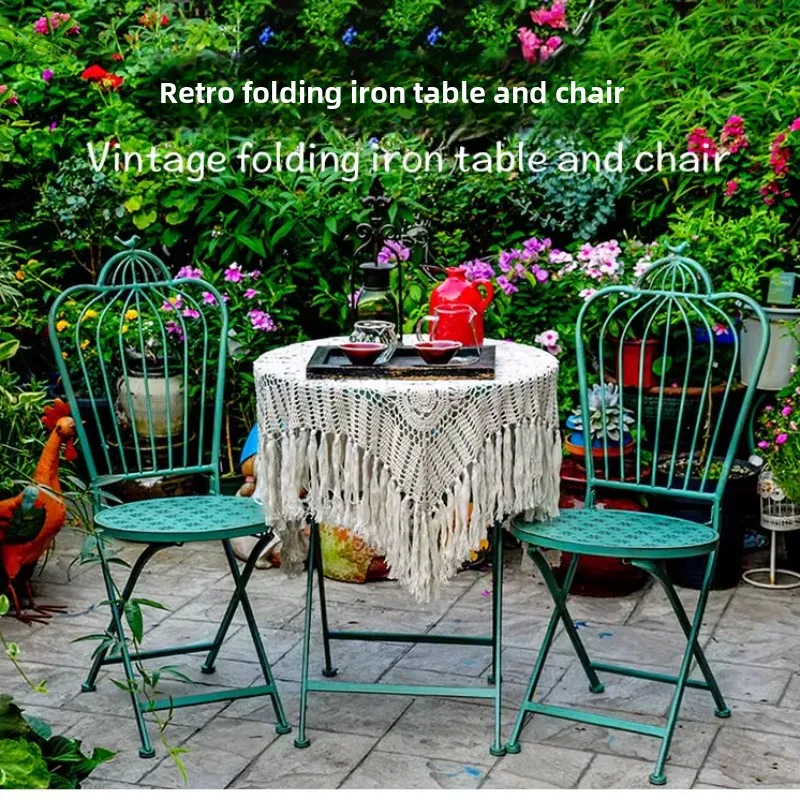 Outdoor Furniture Iron - Sedie da giardino per cortile esterno