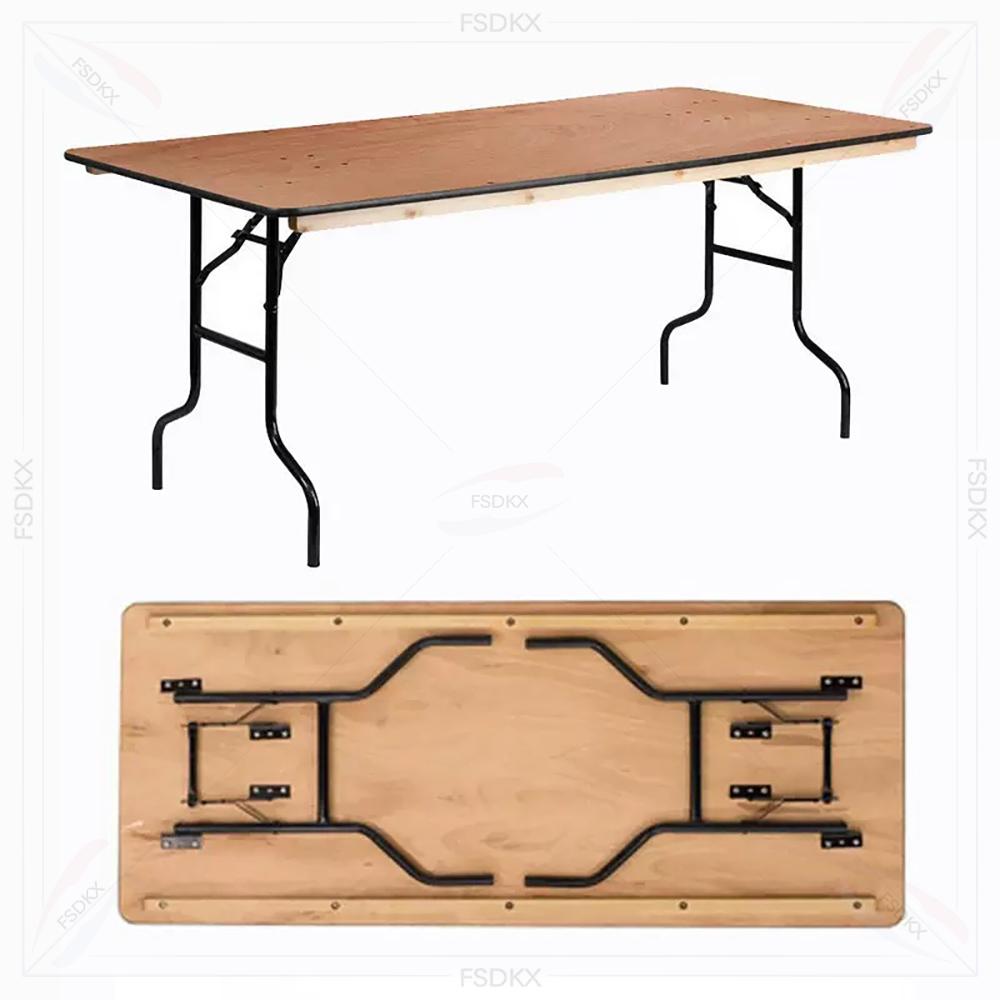 Outdoor Furniture Rental For Party - Tavoli da pranzo in legno pieghevoli