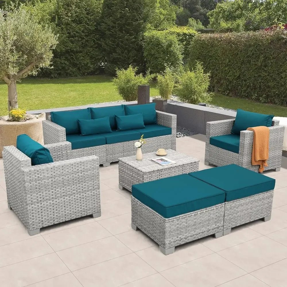 Outdoor Furniture Grey - Set di mobili da giardino in