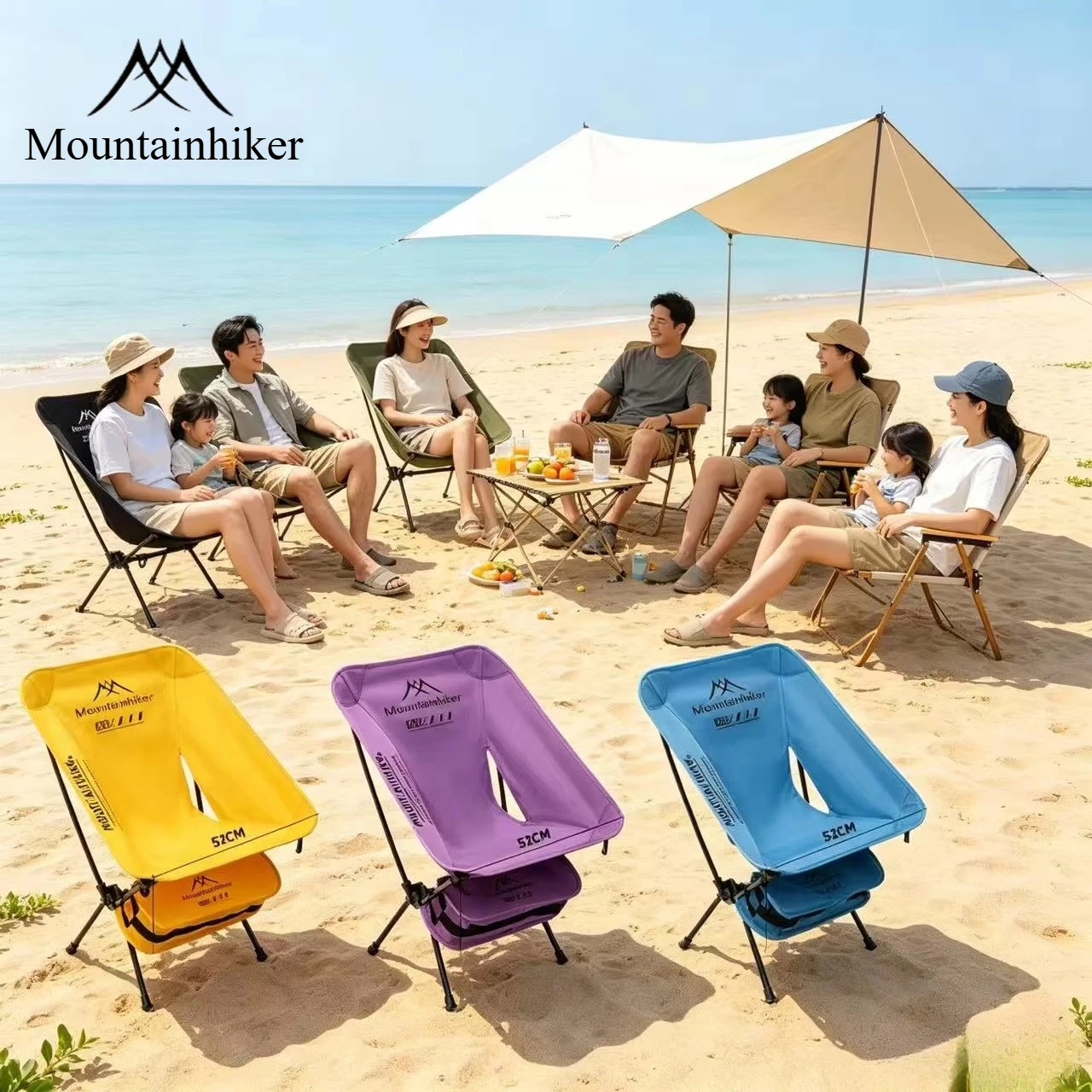 Outdoor Furniture Green - Sedia pieghevole ultraleggera in lega di