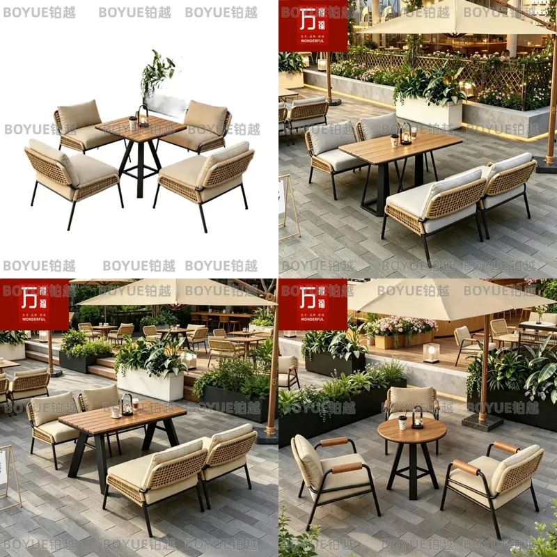 Outdoor Furniture Lounge Set - Set di Mobili da Esterno in
