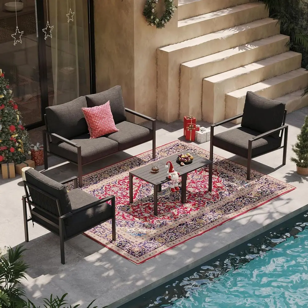 Outdoor Furniture Grey - Set di mobili da giardino a