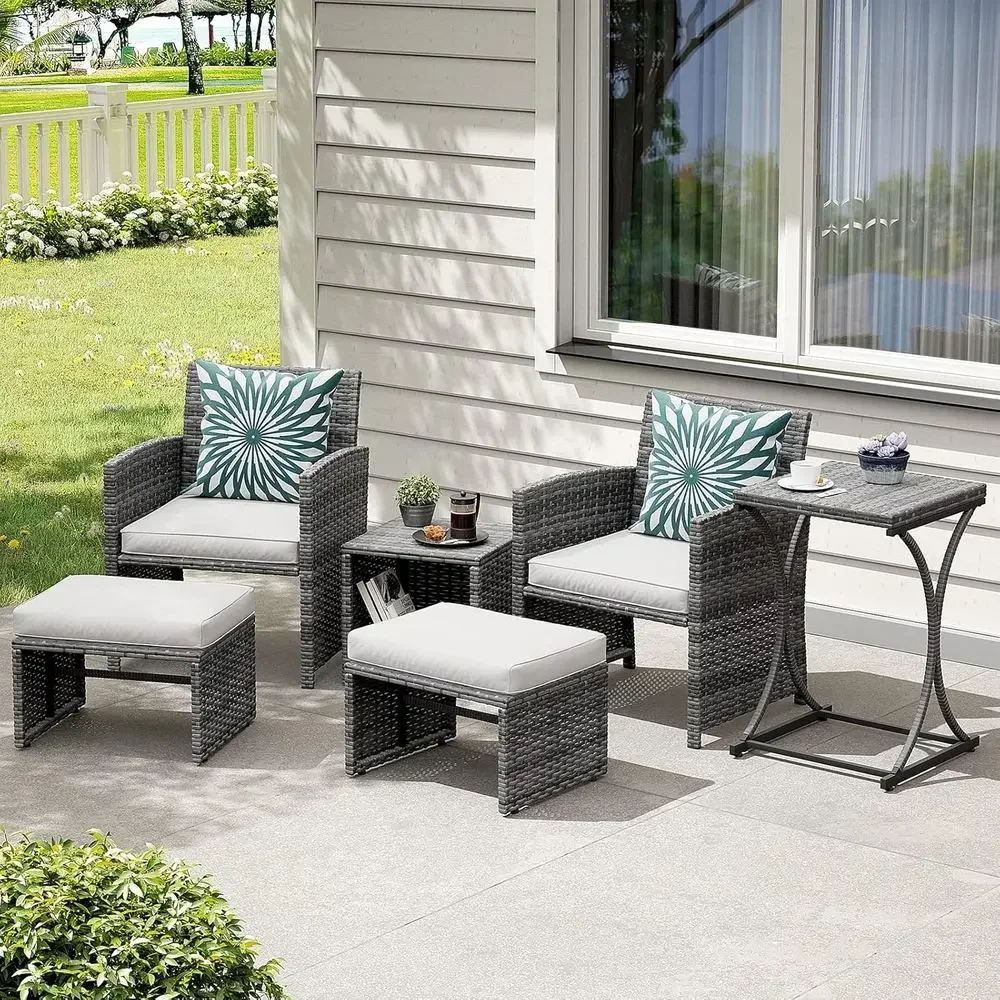 Set di mobili da giardino in v - Outdoor Furniture Grey recensione e prezzo