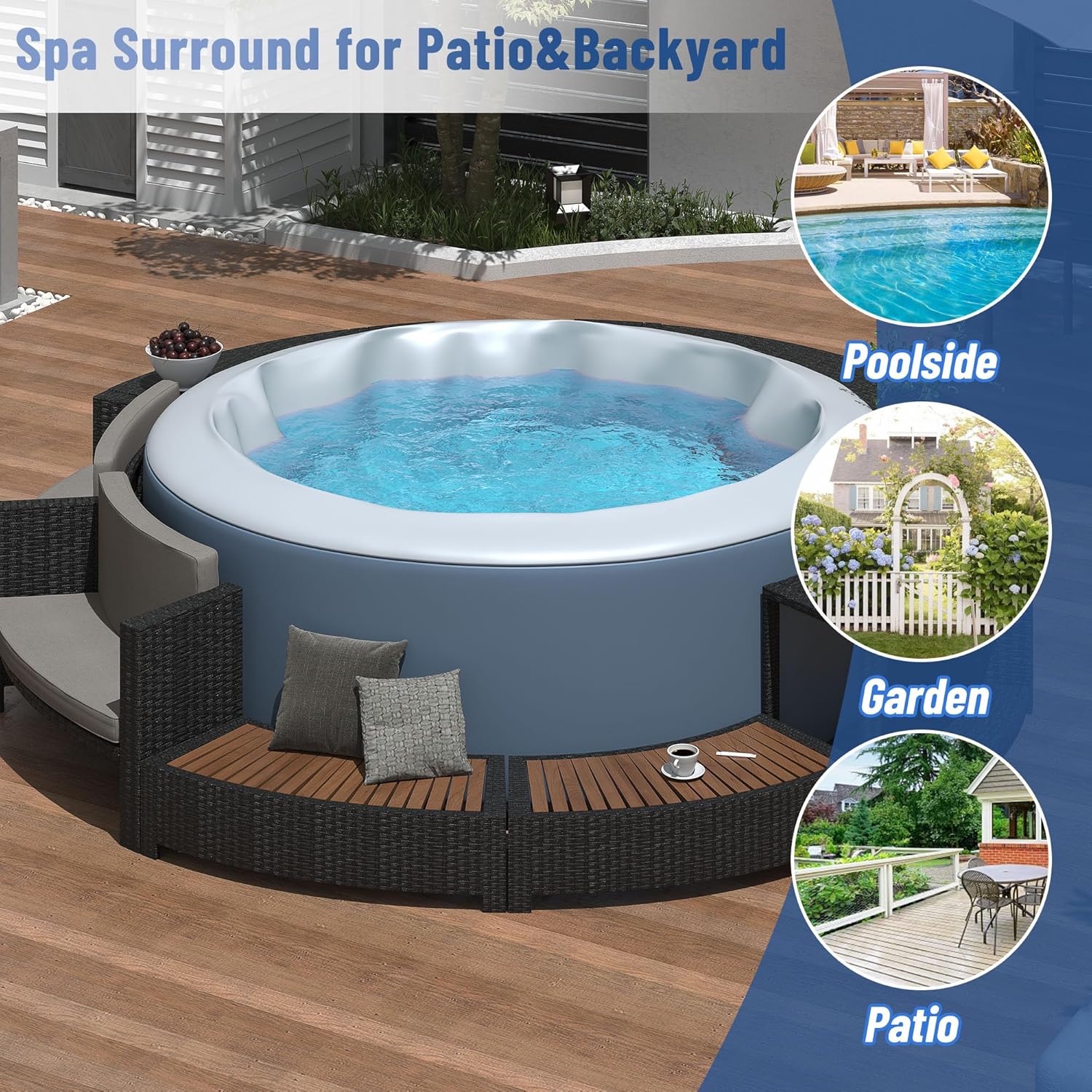 Set Divano da Esterno in Ratta - Outdoor Furniture Grey recensione e prezzo