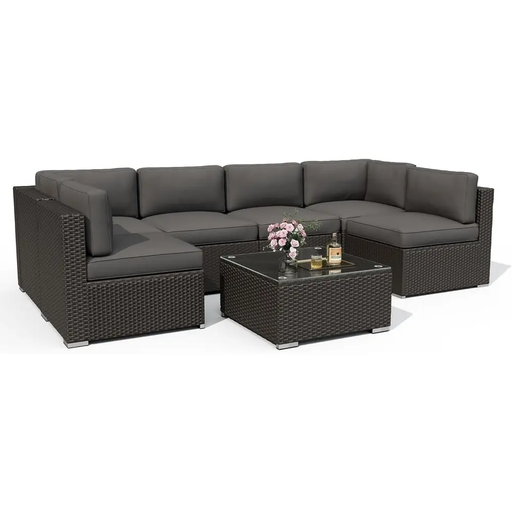 Set di mobili da giardino per  - Outdoor Furniture Grey recensione e prezzo