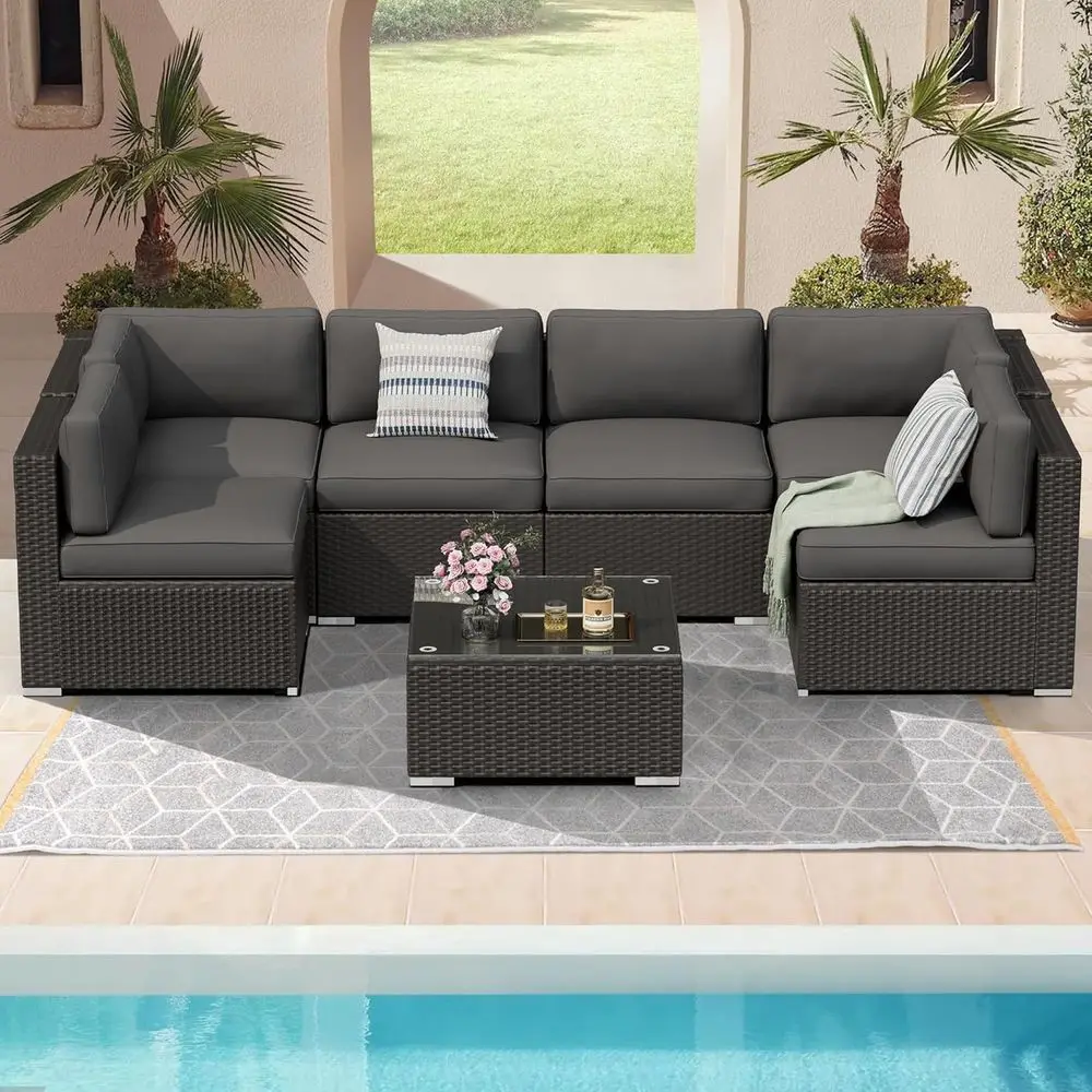 Set di mobili da giardino per  - Outdoor Furniture Grey recensione e prezzo