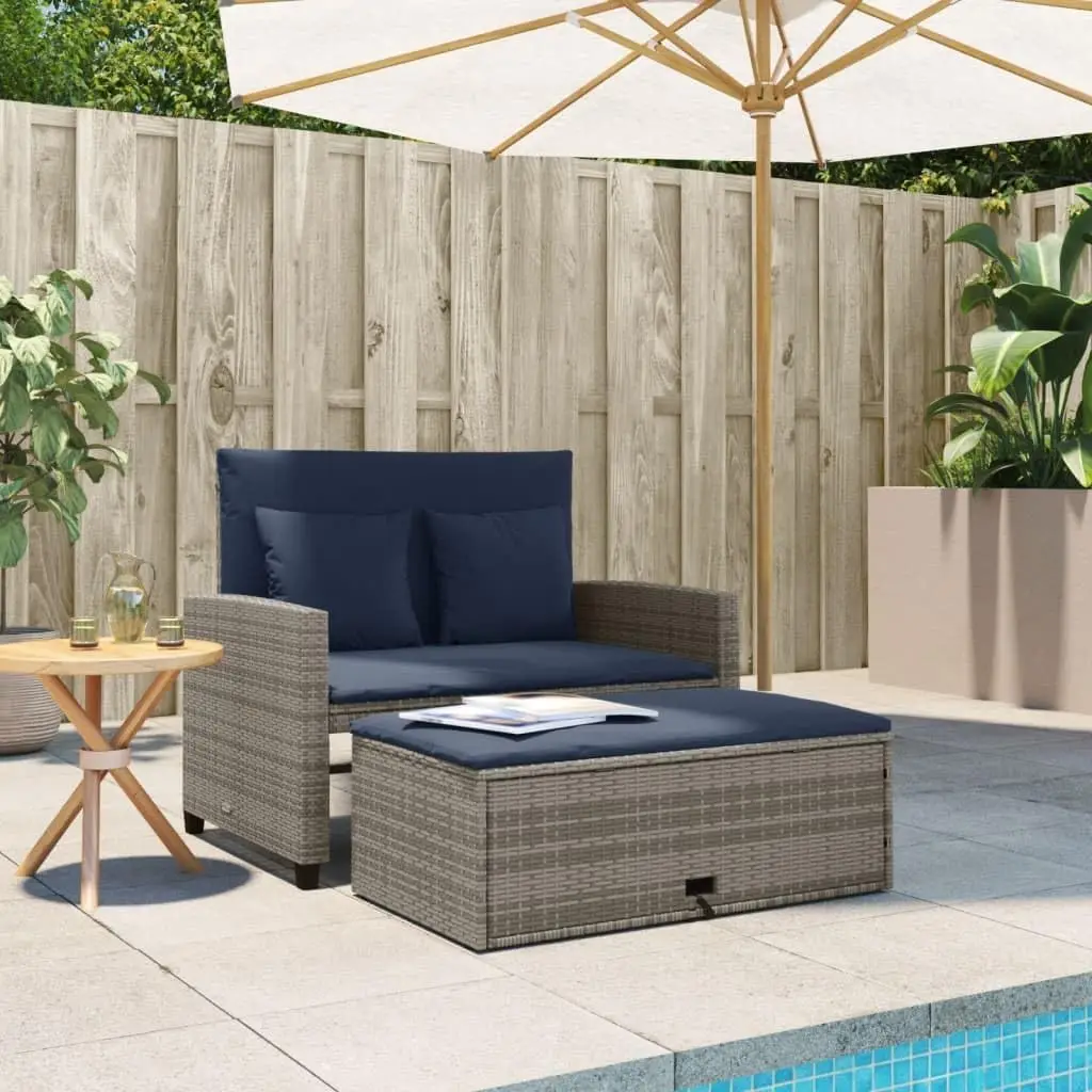Divano da giardino convertibil - Outdoor Furniture Grey recensione e prezzo
