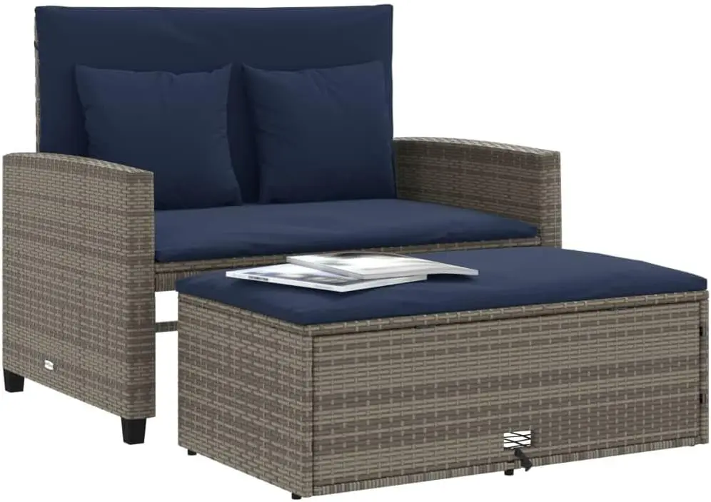 Divano da giardino convertibil - Outdoor Furniture Grey recensione e prezzo