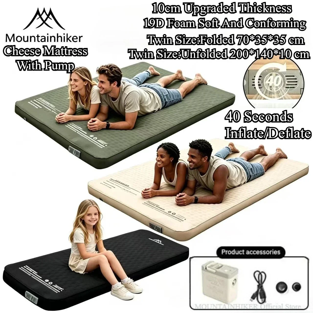 MOUNTAINHIKER Materasso Gonfia - Outdoor Furniture From China recensione e prezzo