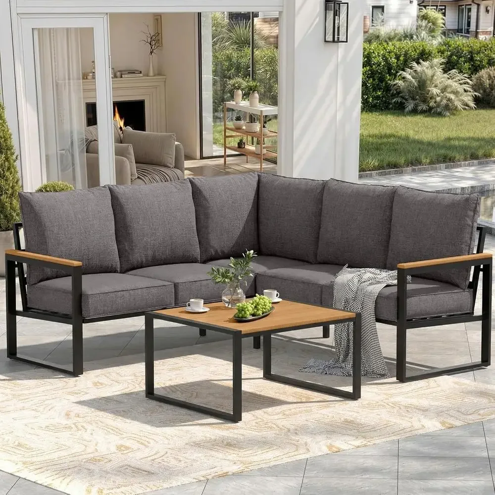 Set di divani componibili da e - Outdoor Furniture Grey recensione e prezzo