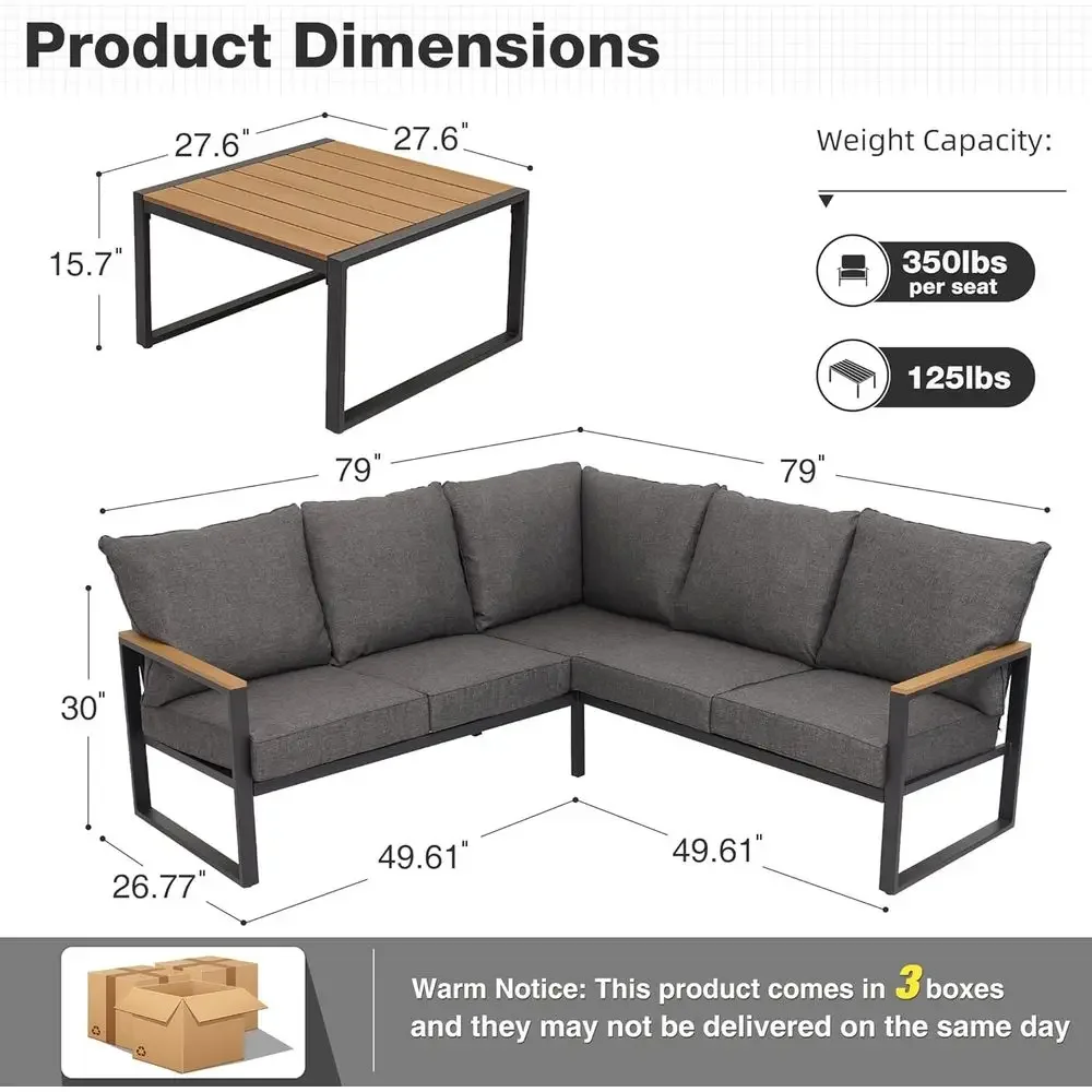 Set di divani componibili da e - Outdoor Furniture Grey recensione e prezzo