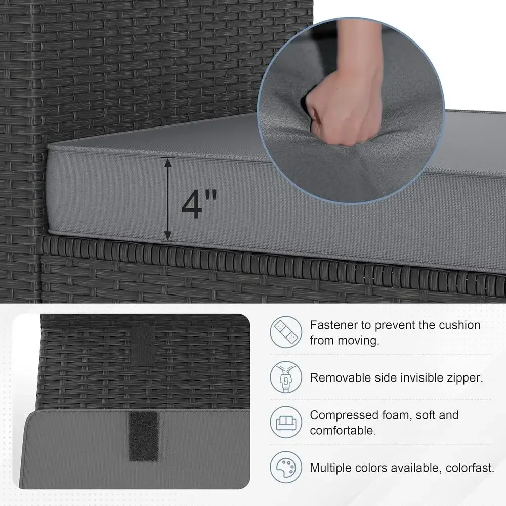 Set di mobili da giardino comp - Outdoor Furniture Grey recensione e prezzo
