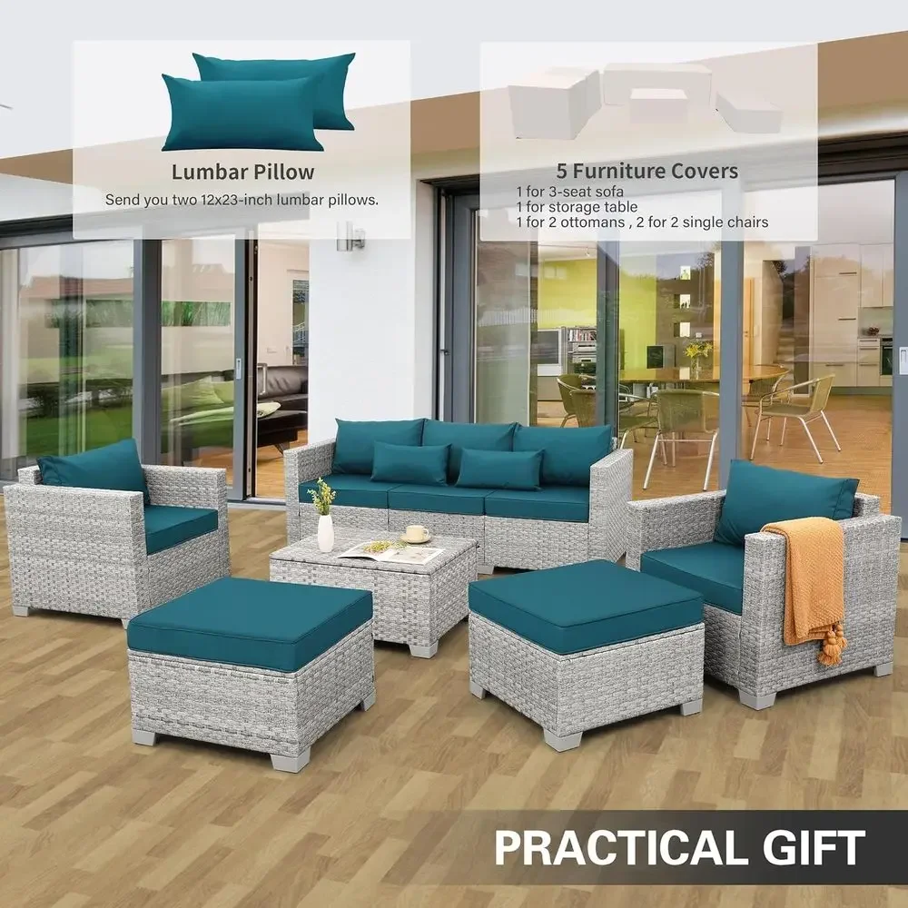 Set di mobili da giardino in v - Outdoor Furniture Grey recensione e prezzo