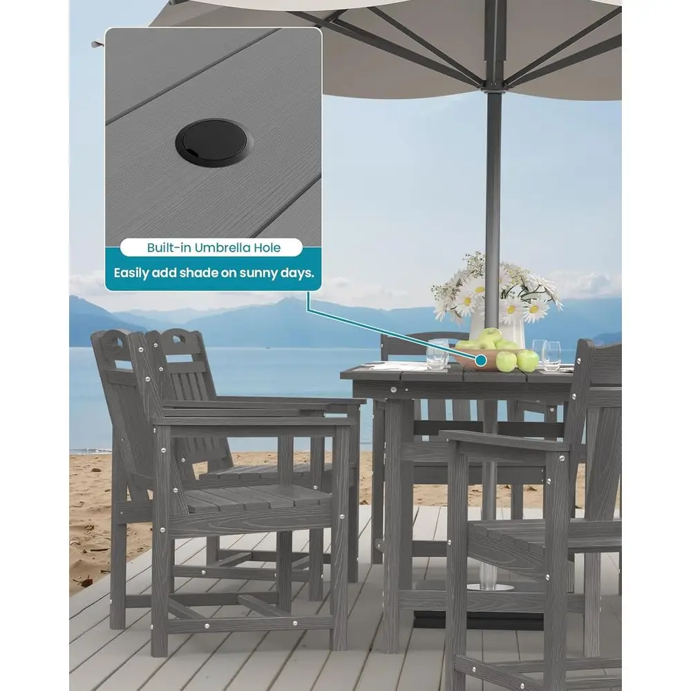Set di 2 sedie da pranzo da pa - Outdoor Furniture Grey recensione e prezzo