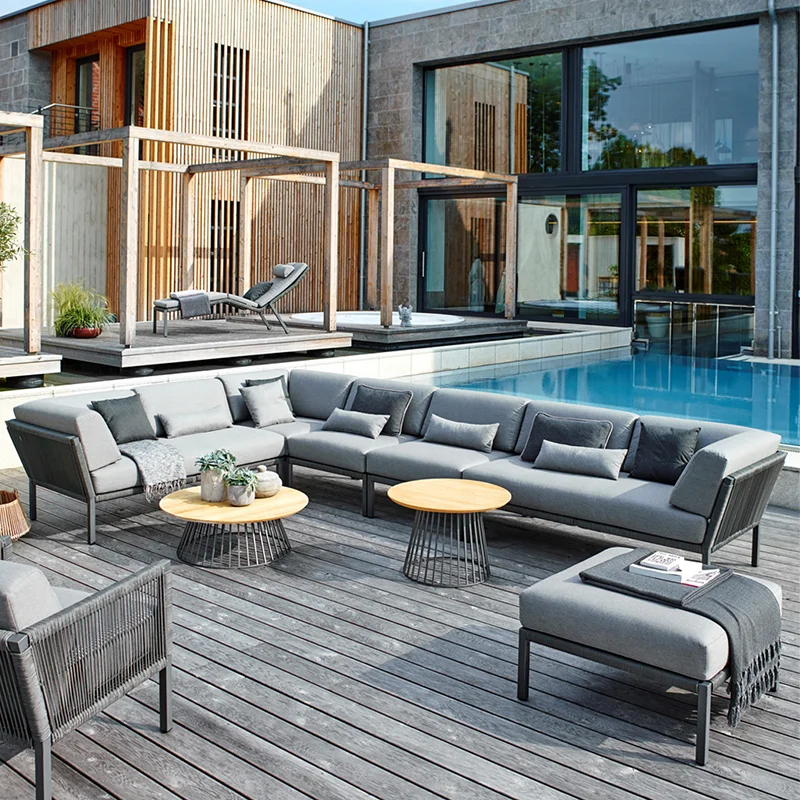 Nuovo Divano Angolare a L per  - Outdoor Furniture Lounge Set recensione e prezzo