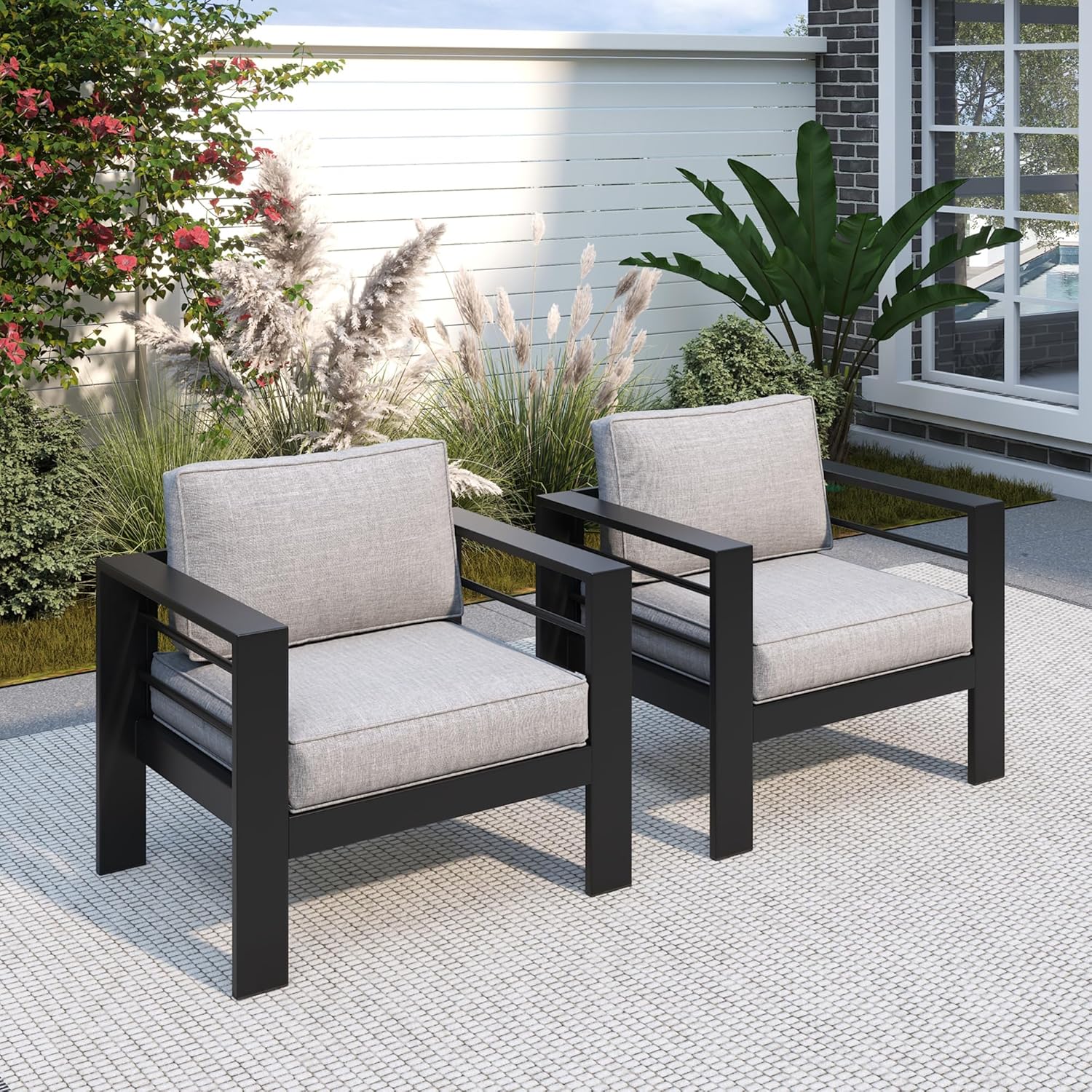 Poltrona da giardino in metall - Outdoor Furniture Grey recensione e prezzo