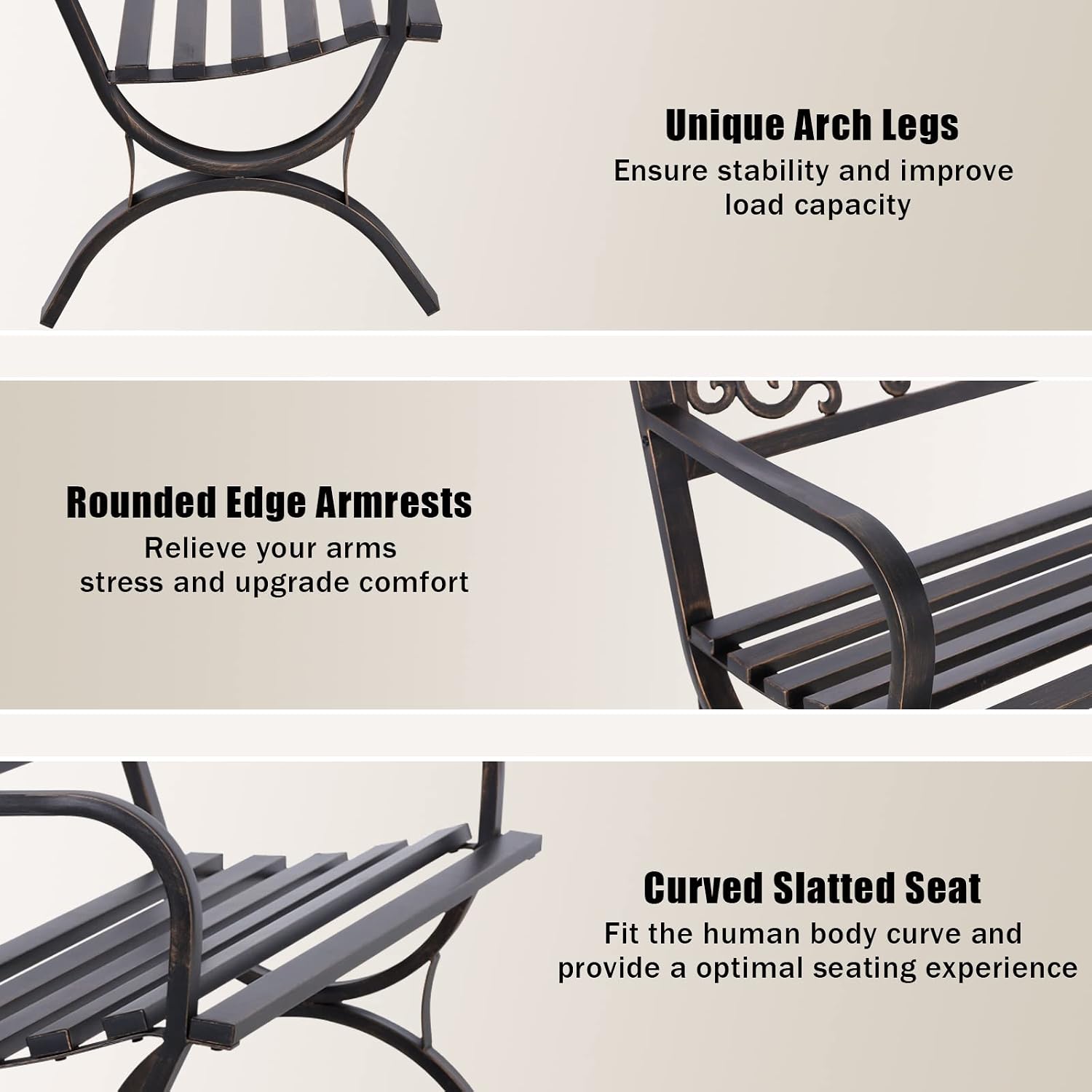 Panca da Giardino in Bronzo da - Outdoor Furniture Iron recensione e prezzo