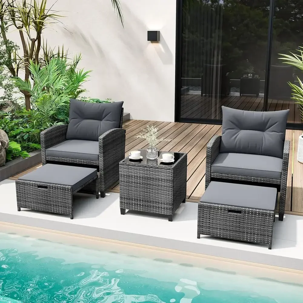 Set di mobili da esterno in vi - Outdoor Furniture Grey recensione e prezzo