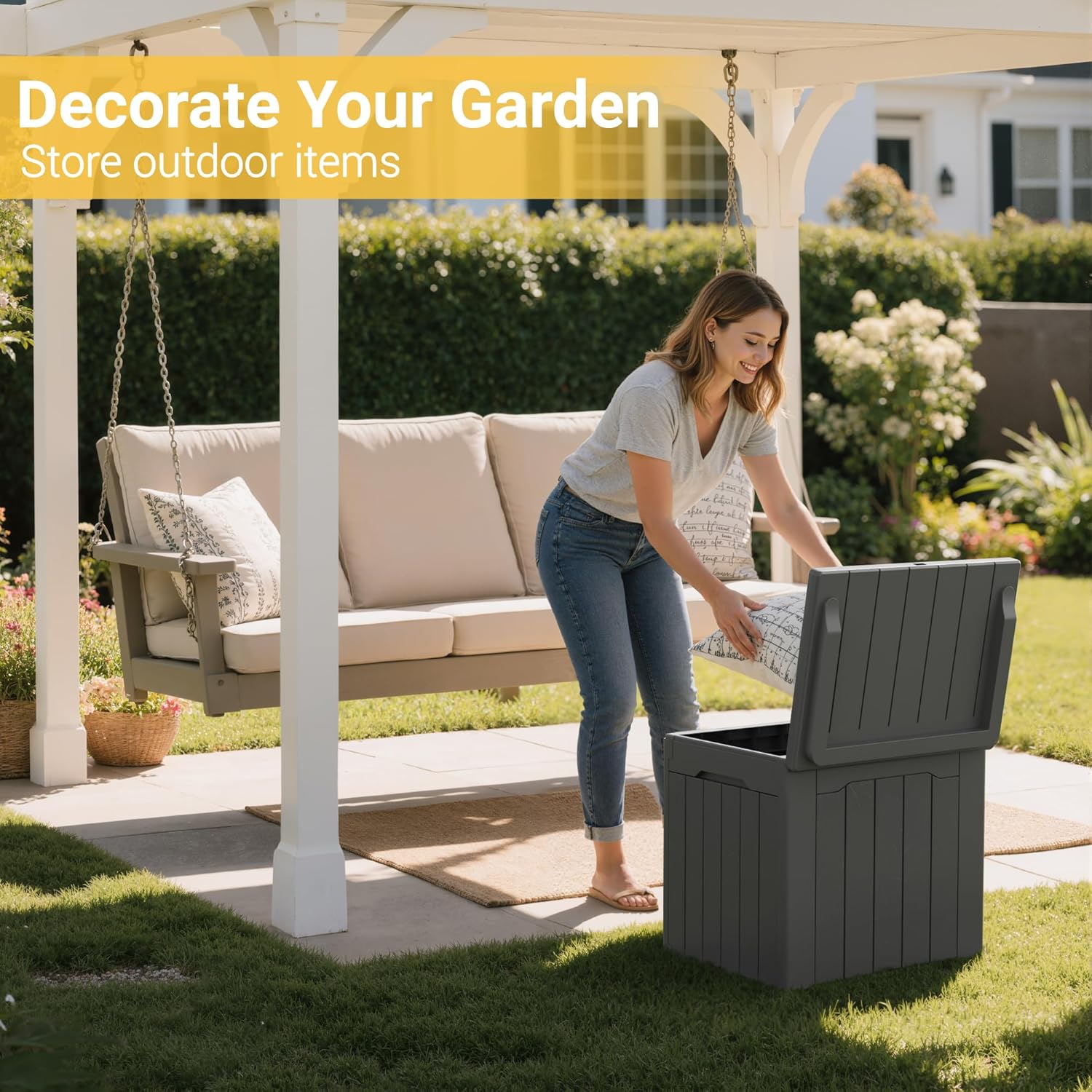 Contenitore da Esterno da 31 G - Outdoor Furniture Grey recensione e prezzo