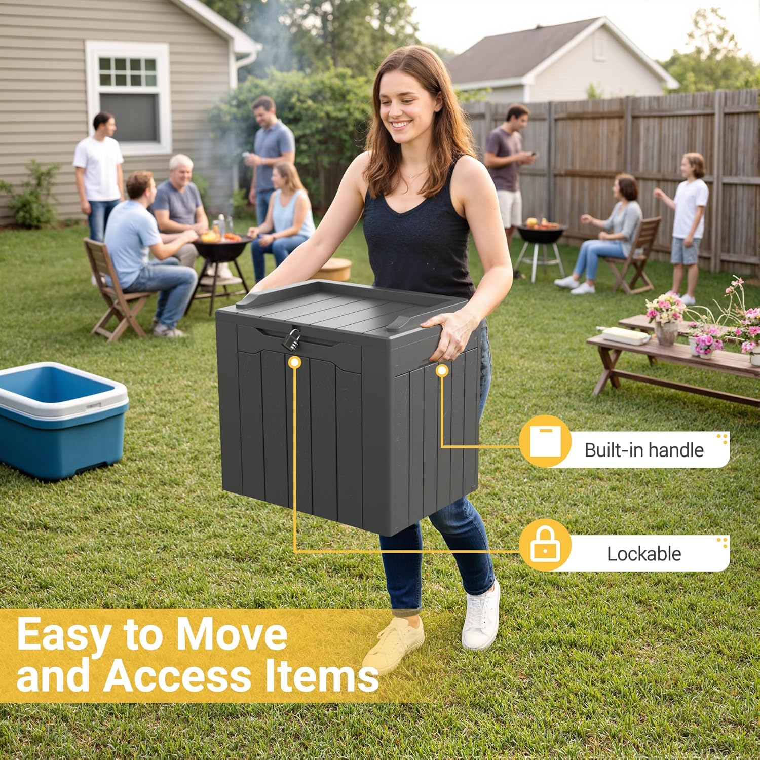Contenitore da Esterno da 31 G - Outdoor Furniture Grey recensione e prezzo
