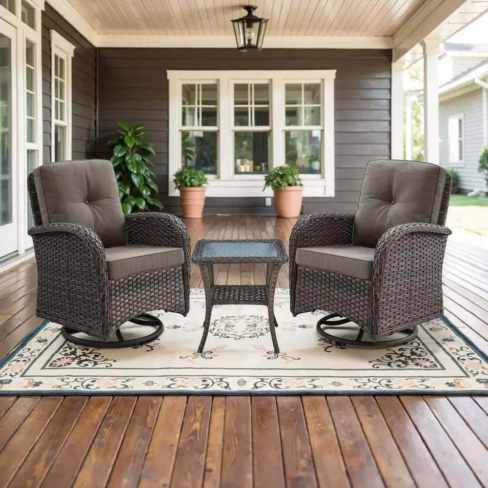 Set di 2 Sedie a Dondolo Girev - Outdoor Furniture Grey recensione e prezzo